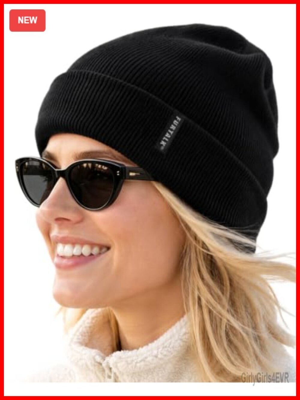 100% Acrylic Knitted Cuffed Beanie Warm Unisex Winter Hat Skull Cap